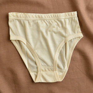 Women's High Cut Briefs - 100% Tussah Silk - Natural (XS-L)