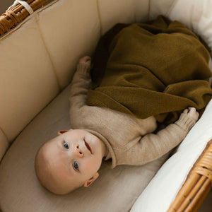 Hvid Felix Baby Blanket - 100% Extrafine Merino Wool (95x70cm)