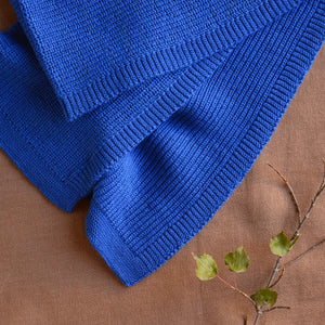 Gustave Scarf - 100% Merino Wool - Cobalt (Child-Adult) *Returning 2026