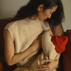 Women's Knitted Vest - 100% Merino Wool - Light Yellow (L-XL) *Last One!
