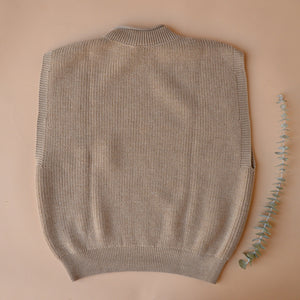 Women's Knitted Vest - 100% Merino Wool - Sand (S-XL) *Returning 2026