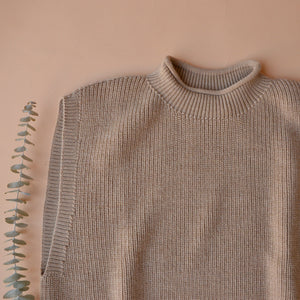 Women's Knitted Vest - 100% Merino Wool - Sand (S-XL) *Returning 2026