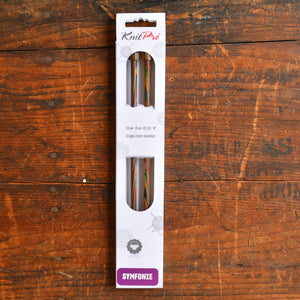 Symfonie Birch Rainbow Knitting Needles - Straight (25cm)