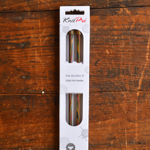 Symfonie Birch Rainbow Knitting Needles - Straight (25cm)