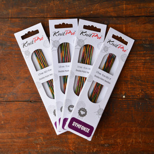 Symfonie Birch Rainbow Knitting Needles - Double Point (15cm)