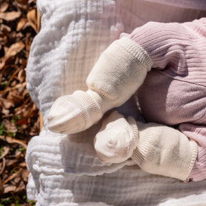 100% Organic Wool Baby Socks (0-3y)