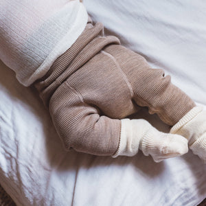 Organic Wool Nappy Cover - Longies (0-3y)