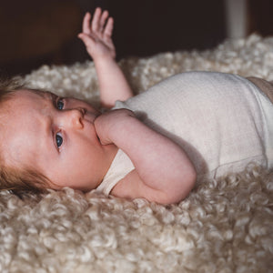 Child’s Sleeveless Vest - Organic Merino Pointelle (0-6y)