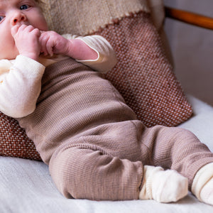 Organic Wool Nappy Cover - Longies (0-3y)