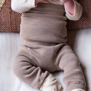 Organic Wool Nappy Cover - Longies (0-3y)