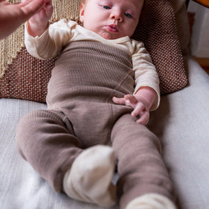 Organic Wool Nappy Cover - Longies (0-3y)