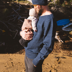 Unisex Fisherman's Gansey - Organic Indigo Dyed (S-XL)