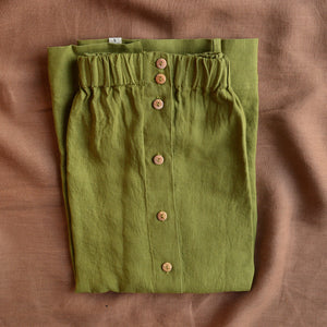 Midi Skirt - 100% Linen - Cardamom (Women's S-L)