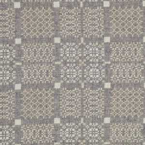 Welsh Knot Garden Throw - 100% Lambswool - Arian (120x200cm)