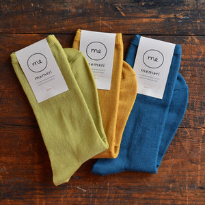 Memeri Fine Socks - Merino Wool - Pistachio *Last One!