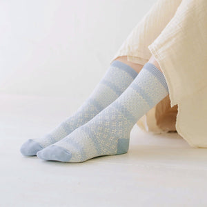 Memeri Cotton/Linen Jacquard Socks (Adults)