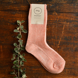 Memeri Ribbed Socks - Linen (Adults)