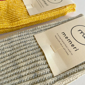 Memeri Ribbed Socks - Linen (Adults)
