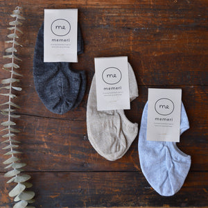 Memeri No Show Liner Socks - Ramie/Cotton (Adults) *Returning Spring 2026