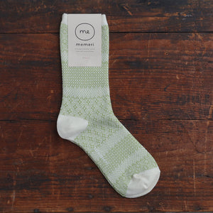 Memeri Cotton/Linen Jacquard Socks (Adults)