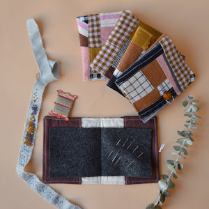 Patchwork Linen Needle Books