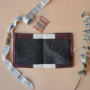 Patchwork Linen Needle Books