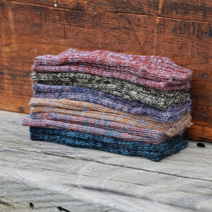 Fingerless Mits - 100% Baby Alpaca - Two Tone Melange (Youth-Adult)