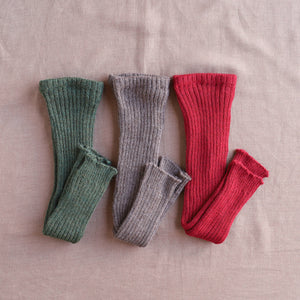 Rib Knit Leggings - 100% Baby Alpaca (12m-3y)