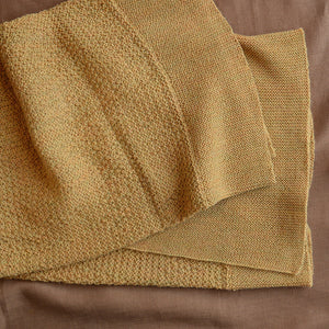 Heirloom Alpaca Baby Blanket - Golden Straw (90x90cm)
