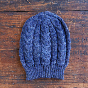 Helle Cable Knit Beanie - 100% Baby Alpaca (Adults)