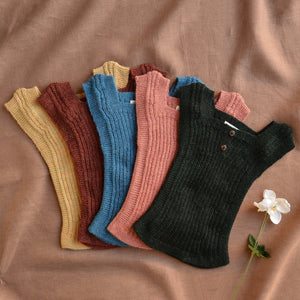 Rico Vest - 100% Baby Alpaca - Sherbet (3-9m) *Last One!