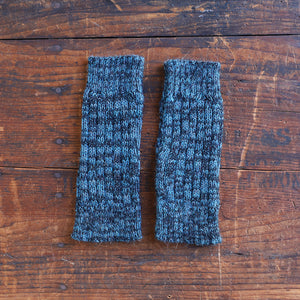 Fingerless Mits - 100% Baby Alpaca - Two Tone Melange (Youth-Adult)