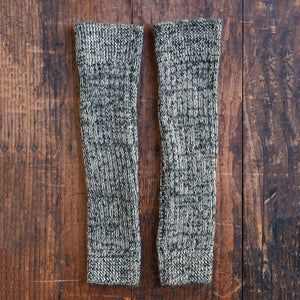 Ribbed Legwarmers - 100% Baby Alpaca - Two Tone Melange (Youth-Adult)