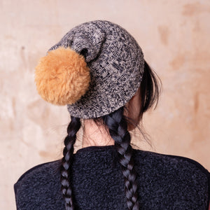 Pom-Pom Beanie - Baby Alpaca (Child-Adult)