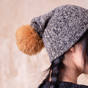 Pom-Pom Beanie - Baby Alpaca (Child-Adult)