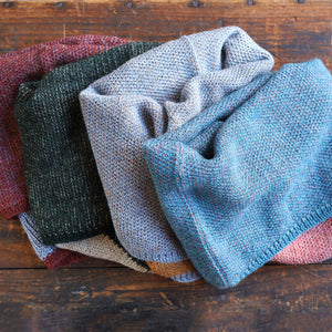 Reversible Double Knit Loop Scarf in Baby Alpaca (Adults)