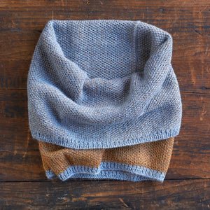 Reversible Double Knit Loop Scarf in Baby Alpaca (Adults)