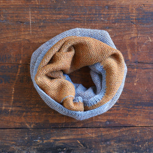 Reversible Double Knit Loop Scarf in Baby Alpaca (Adults)