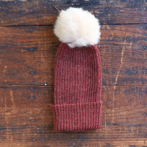 Pom-Pom Beanie - Baby Alpaca (Child-Adult)