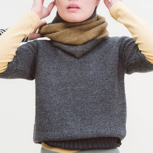 Reversible Double Knit Loop Scarf in Baby Alpaca (Adults) *Returning Soon