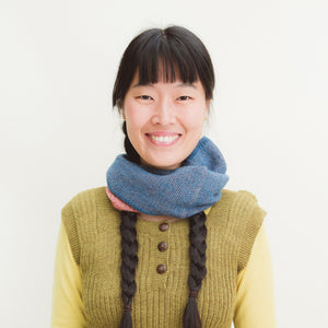 Reversible Double Knit Loop Scarf in Baby Alpaca (Adults) *Returning Soon