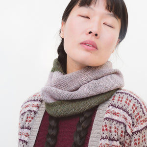 Reversible Double Knit Loop Scarf in Baby Alpaca (Adults) *Returning Soon