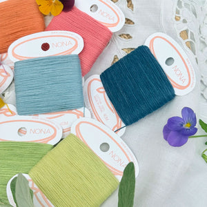 Plant Dyed Embroidery/Mending Thread Cards - 100% Cotton