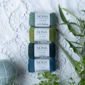 Plant Dyed Embroidery/Mending FINE Thread - 100% Cotton - Garden Collection (Set of 4)