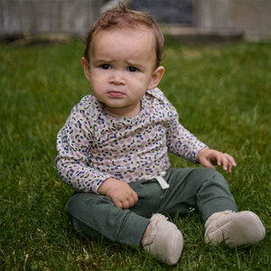 Baby Body Long Sleeve - 100% Organic Merino - Briarwood Lilac (0-24m)