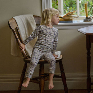 Child’s PJ Set - 100% Organic Merino - Briarwood Lilac (1-5y)