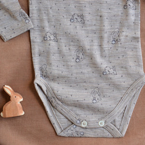 Baby Body Long Sleeve - 100% Organic Merino - Bramble Burrow (0-24m)