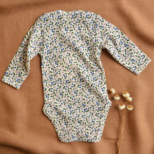 Baby Body Long Sleeve - 100% Organic Merino - Briarwood Lilac (0-24m)