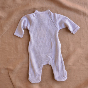 Pointelle Baby Kimono Sleep Suit - 100% Organic Merino (Newborn-6m)