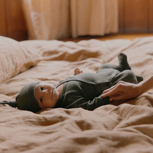 Pointelle Baby Kimono Sleep Suit - 100% Organic Merino (Newborn-6m)